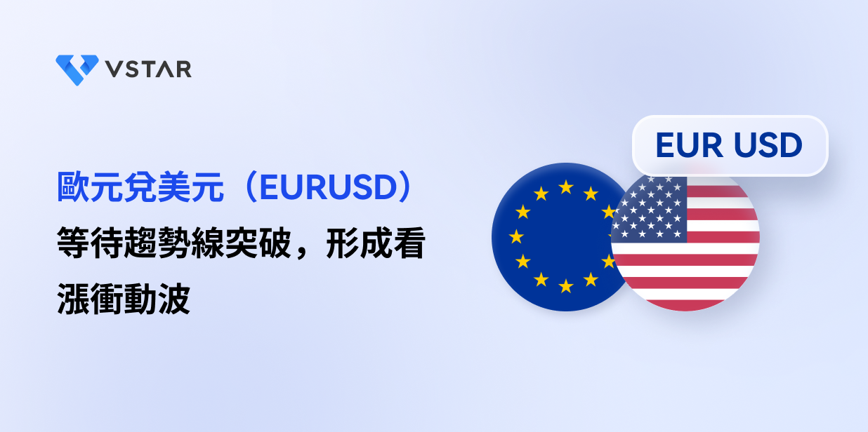 歐元兌美元（EURUSD）等待趨勢線突破，形成看漲衝動波