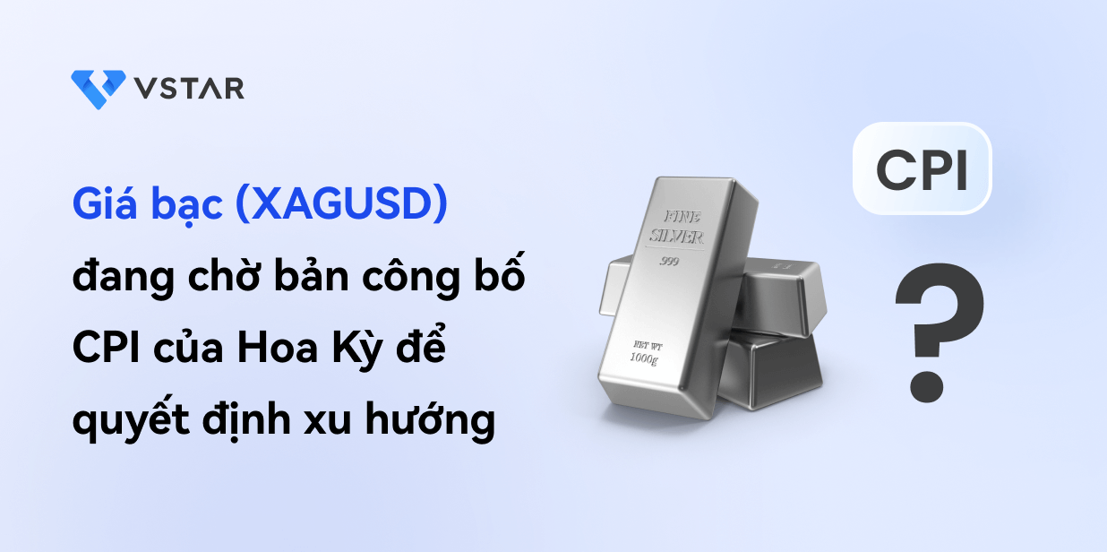 Giá bạc (XAGUSD) đang chờ bản phát hành CPI của Mỹ để quyết định xu hướng