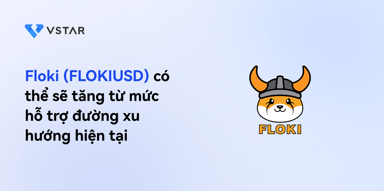 Floki (FLOKIUSD) có thể sẽ tăng từ mức hỗ trợ đường xu hướng hiện tại