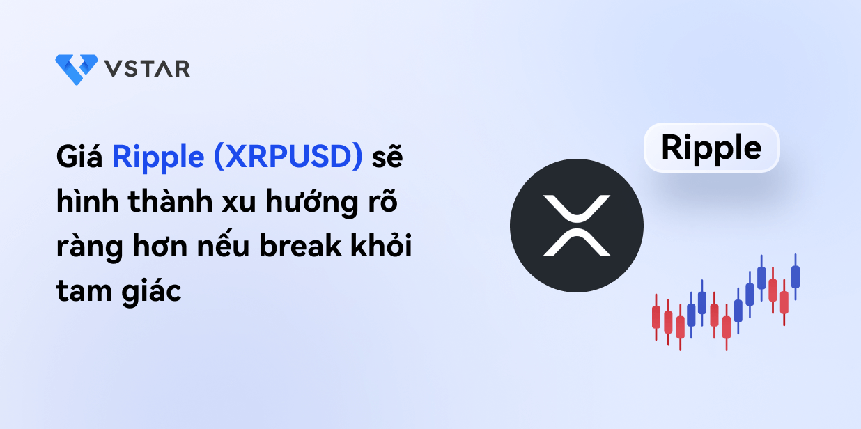 Giá Ripple (XRPUSD) sẽ có xu hướng rõ ràng từ sự phá vỡ tam giác hợp lệ