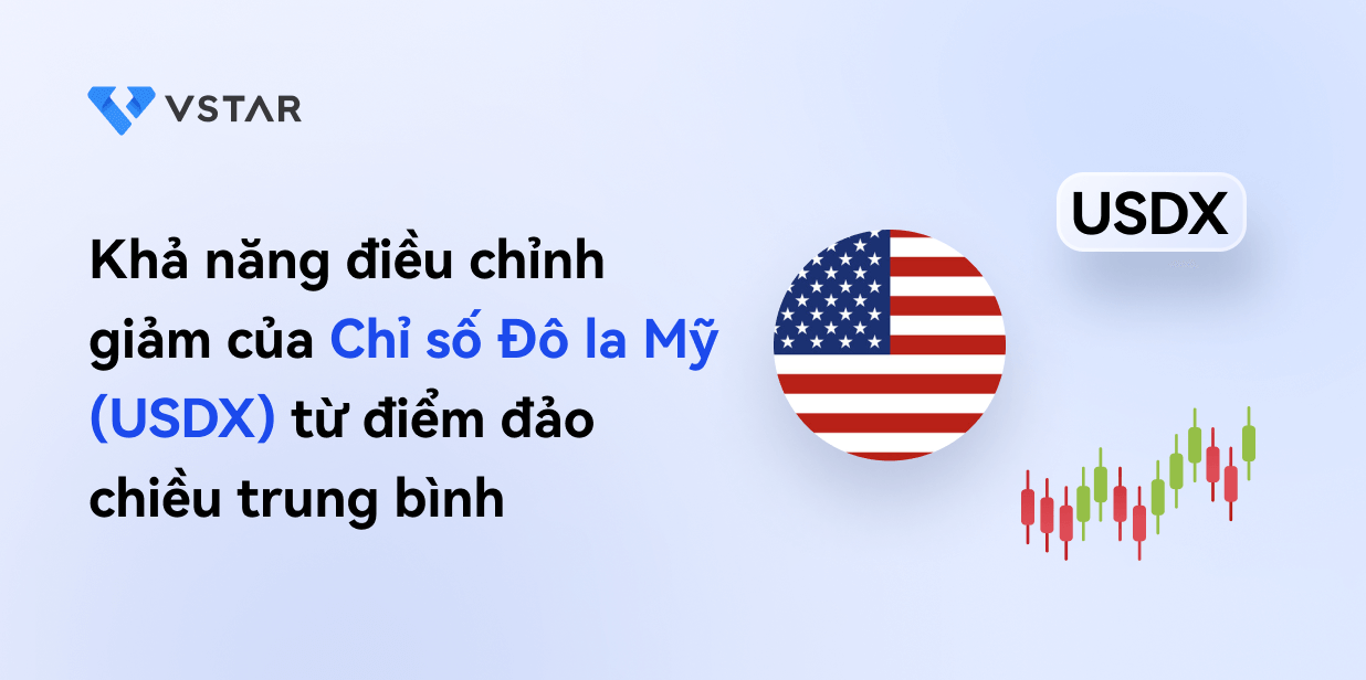 Chỉ số đô la Mỹ (USDX) khả năng sẽ có một đợt điều chỉnh giảm từ điểm đảo ngược trung bình